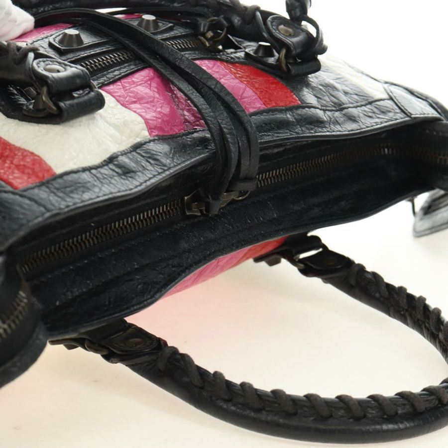 【日本直送】BALENCIAGA 經典都會手提包,皮革材質,黑色,兩用款,貨號 431621,正品編號 185339M-5