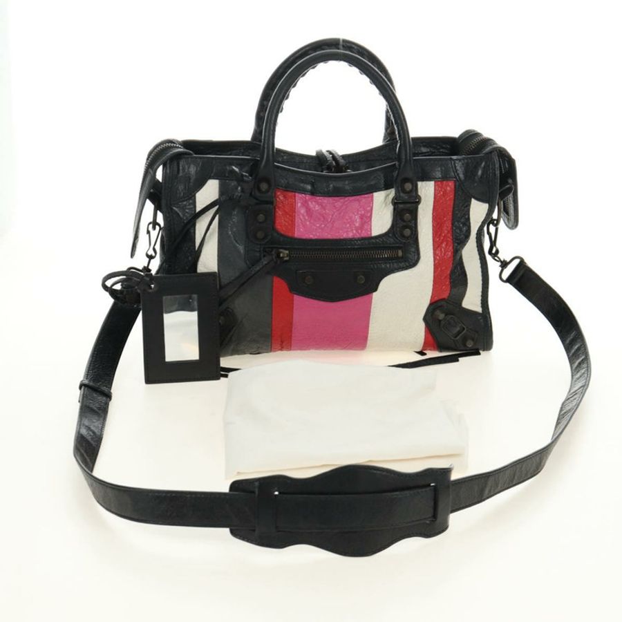 【日本直送】BALENCIAGA 經典都會手提包,皮革材質,黑色,兩用款,貨號 431621,正品編號 185339M-11