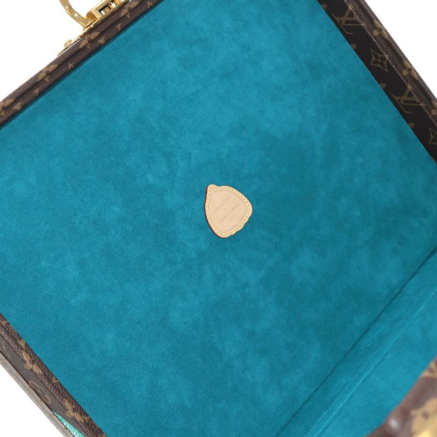 【日本直送】路易威登 Monogram LVxYK Cotoville 40 旅行箱 藍色 M10156 LV Auth 184943SM-25
