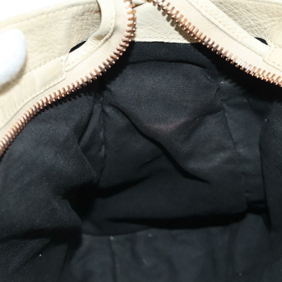 【日本直送】BALENCIAGA Giant City 手提包 皮革 2way 象牙金 Auth 185343M-26