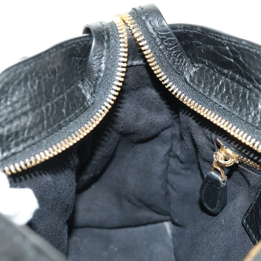 【日本直送】BALENCIAGA 迷你都會手袋 皮革 兩用 黑色 金色 309544 正品 185336SAM-22