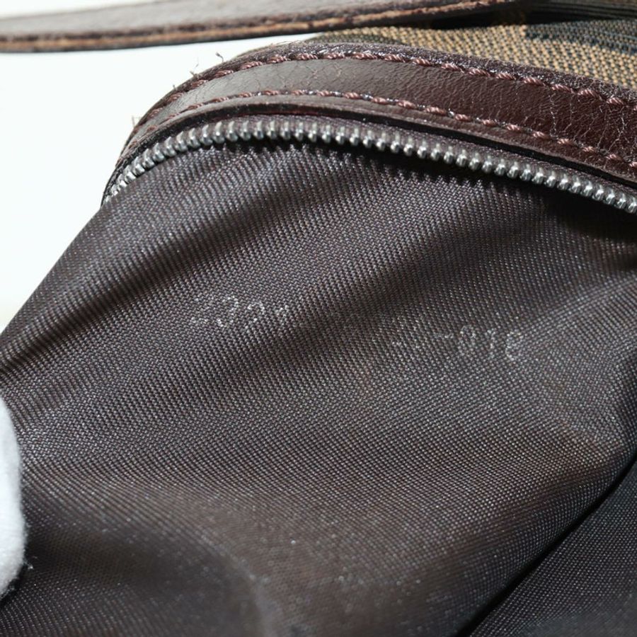 【日本直送】FENDI Zucca帆布Mamma Baguette單肩包 黑色棕色 正品 185309M-10