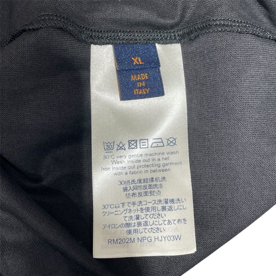 LOUIS VUITTON 路易威登 1A83R1 DOT TO DOT 短袖T恤 純棉 黑色 XL-6