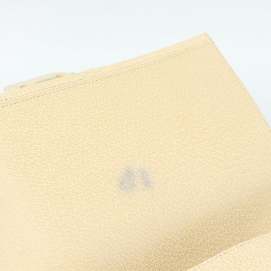 【日本直送】FENDI Mamma Baguette 單肩包,象牙/金色皮革,正品編號 186036SAM-7