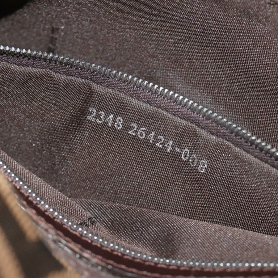 【日本直送】FENDI Zucca帆布Mamma Baguette單肩包 黑色棕色 正品 185961SAM-10