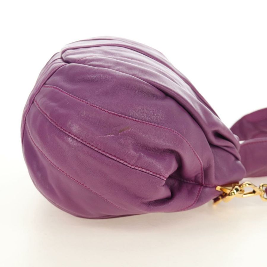 【日本直送】PRADA 紫色金色雙肩包,真皮材質,正品編號 185613M-4