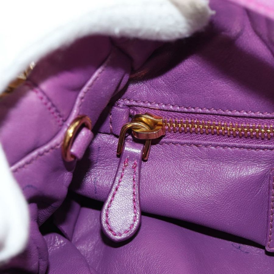 【日本直送】PRADA 紫色金色雙肩包,真皮材質,正品編號 185613M-28