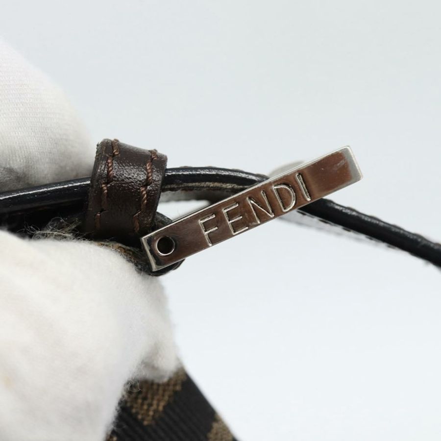 【日本直送】FENDI Zucca帆布Mamma Baguette單肩包 黑色棕色 正品 185971SAM-8