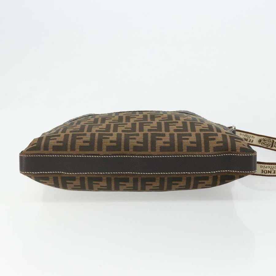 【日本直送】FENDI Zucca帆布單肩包 黑色棕色 正品 185617A-4