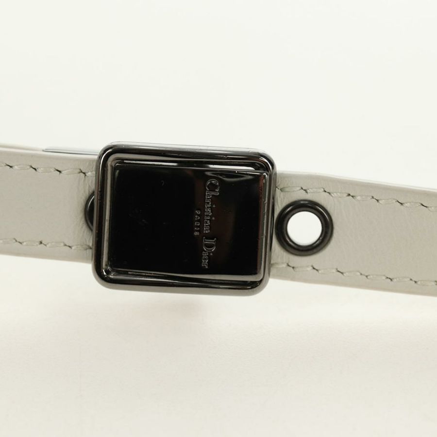 【日本直送】Christian Dior Canage Caro 單肩包,羊皮材質,白色銀色,正品,貨號 185922SM-7