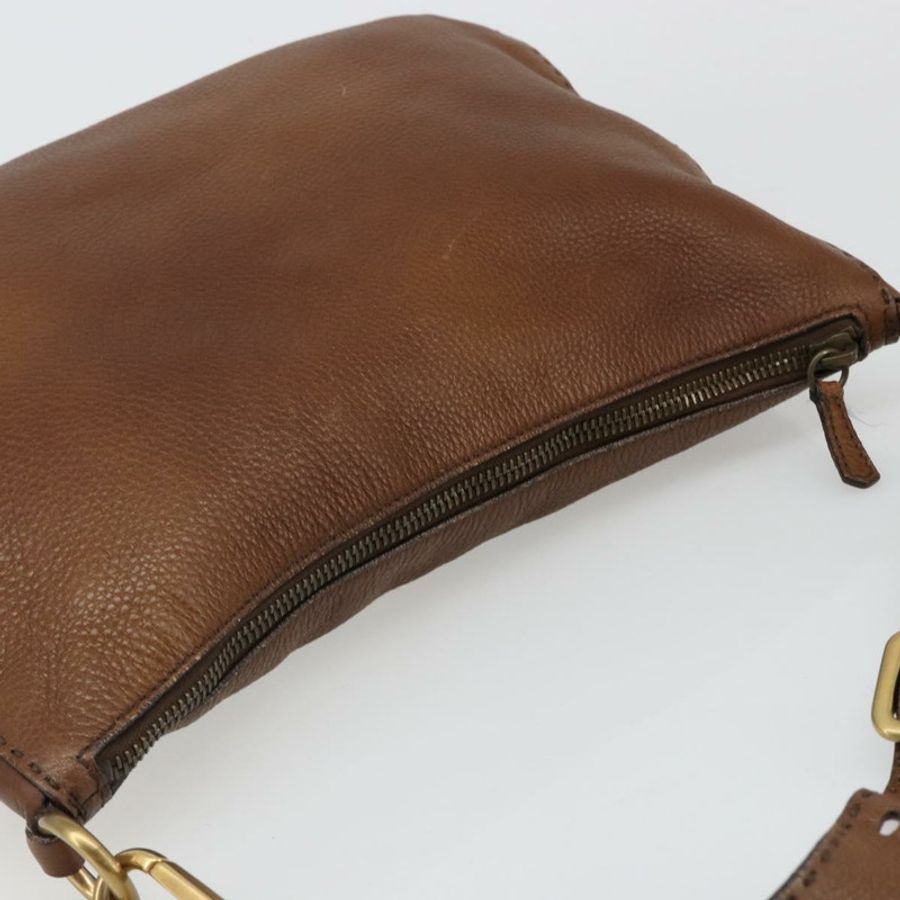 【日本直送】PRADA 棕色金色皮革肩背包,正品編號 186027A-5