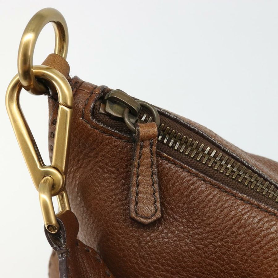 【日本直送】PRADA 棕色金色皮革肩背包,正品編號 186027A-18