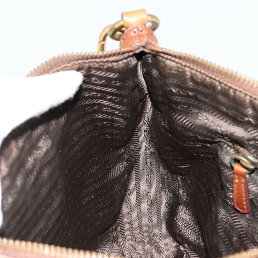 【日本直送】PRADA 棕色金色皮革肩背包,正品編號 186027A-21