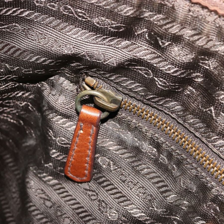 【日本直送】PRADA 棕色金色皮革肩背包,正品編號 186027A-22