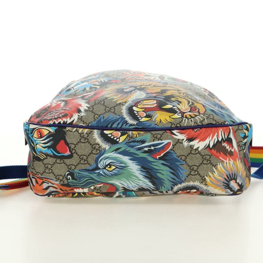 【日本直送】GUCCI 雙肩包 PVC 米色 銀色 501976 正品 185915SM-4