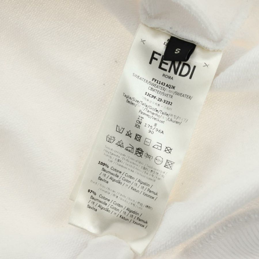 【日本直送】FENDI FENDI x FRGMT x POKMON 連帽衫 Kairyu 棉質 S 白色 正品 am11910SM-9