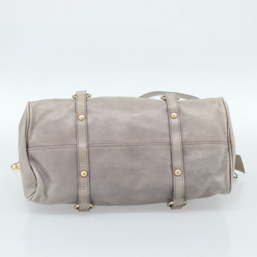 【日本直送】Miu Miu Ribbon 手提包 皮革 2way 紫金 正品 186822V-4