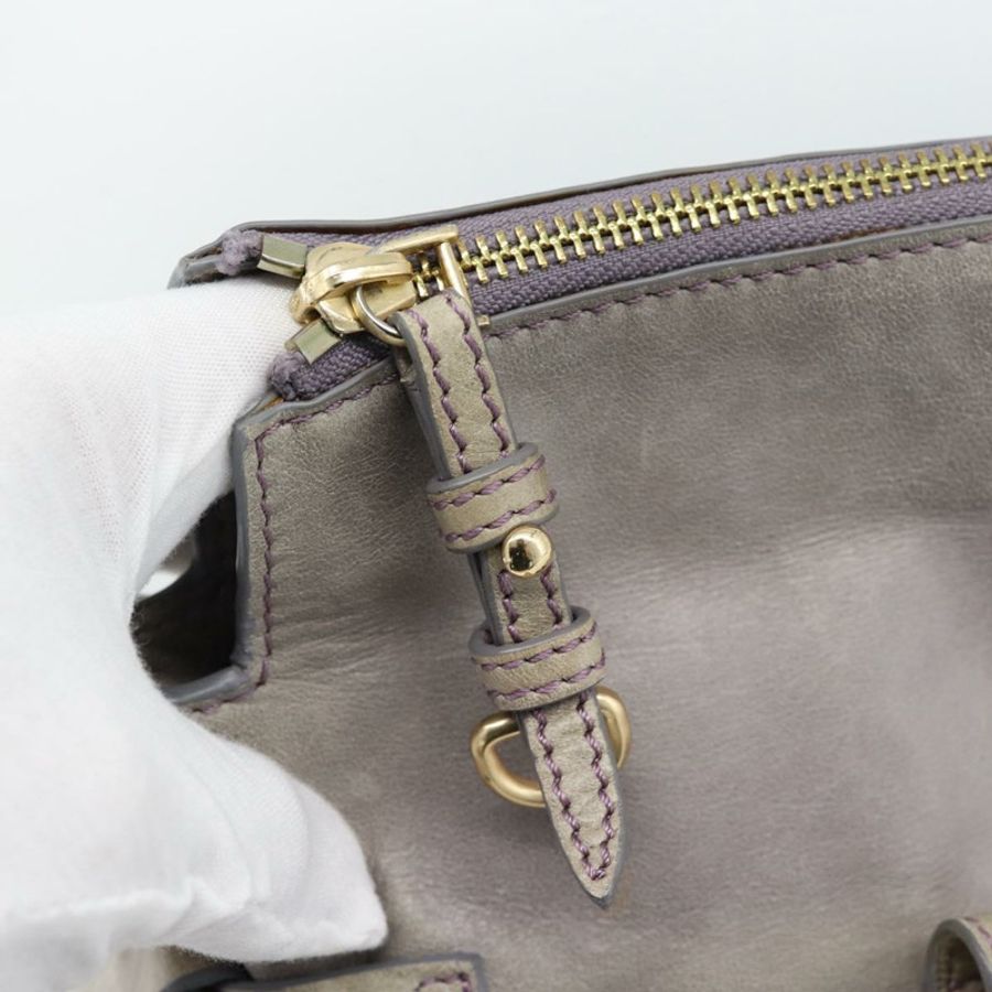 【日本直送】Miu Miu Ribbon 手提包 皮革 2way 紫金 正品 186822V-18