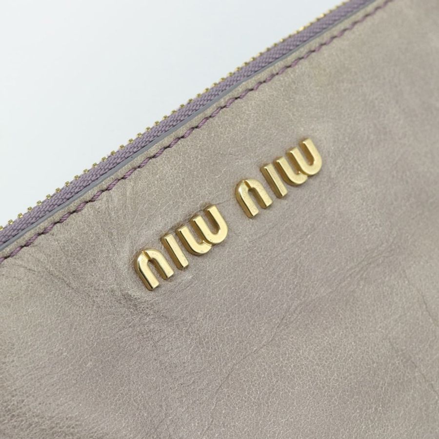 【日本直送】Miu Miu Ribbon 手提包 皮革 2way 紫金 正品 186822V-19
