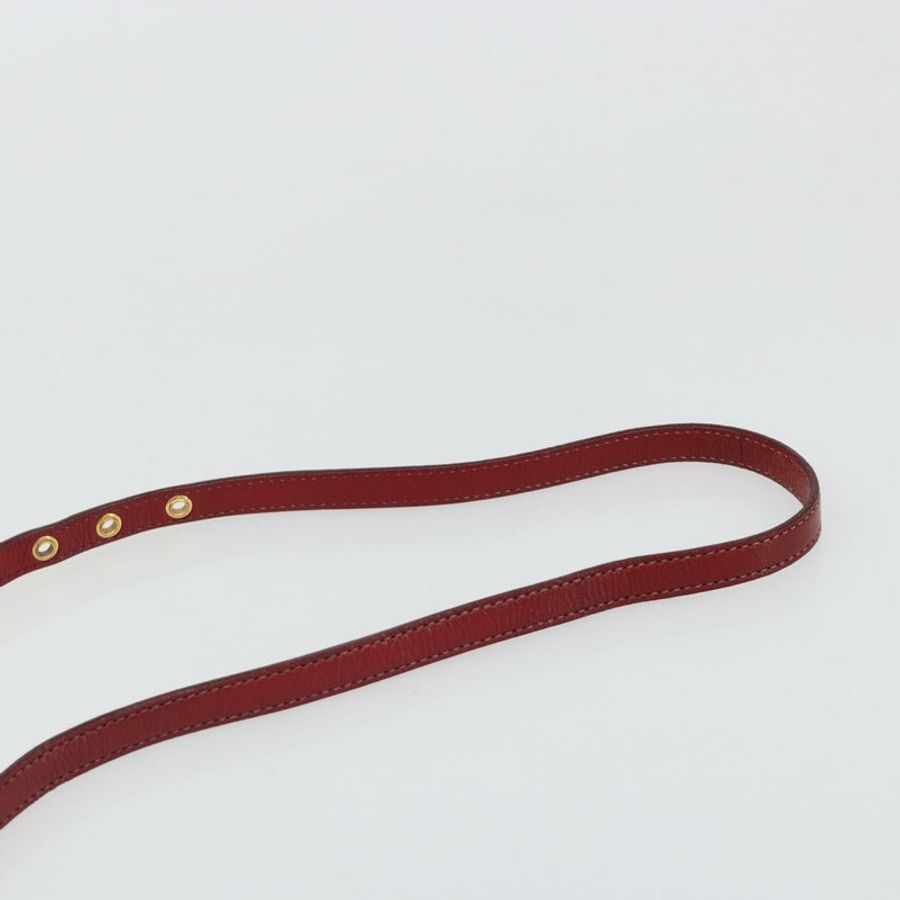 【日本直送】Miu Miu Ready Lock 手袋 皮革 2way 橙紅金配色 Auth am11916A-14