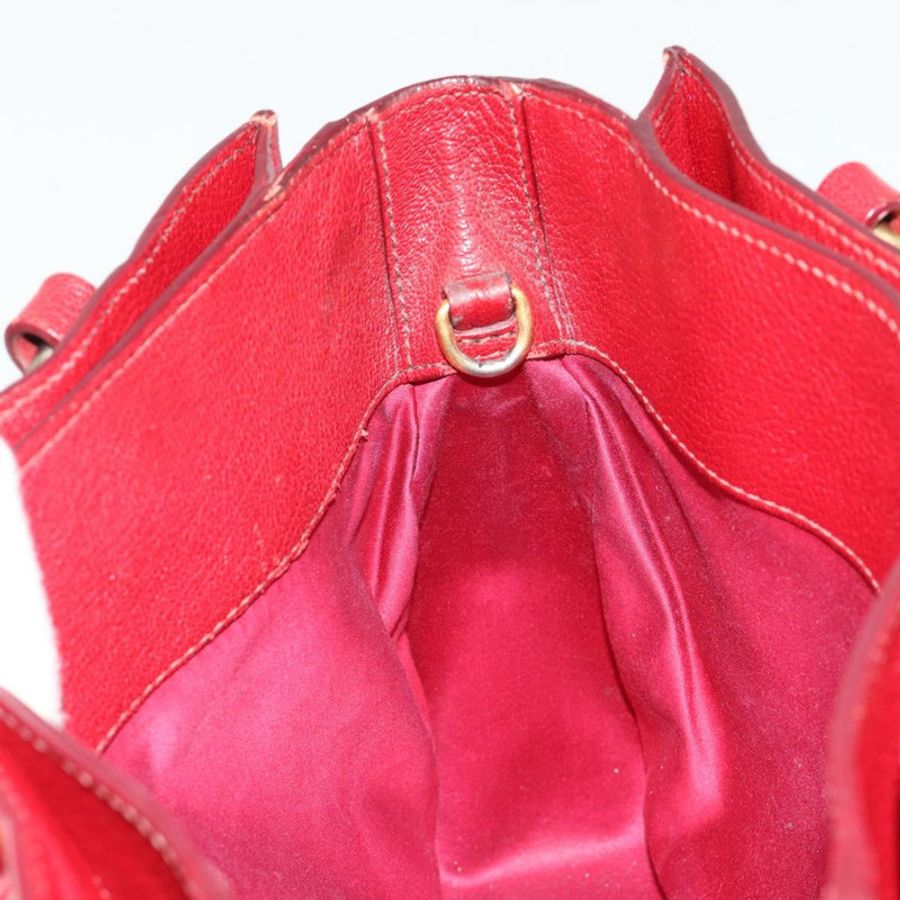 【日本直送】Miu Miu Ready Lock 手袋 皮革 2way 橙紅金配色 Auth am11916A-22