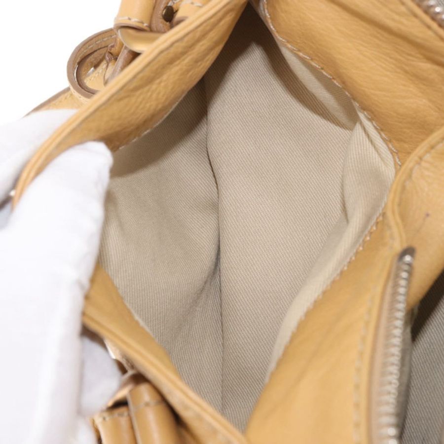 【日本直送】Chloe Paddington 手提包 皮革 米色 金 銀色 正品 am11920V-23