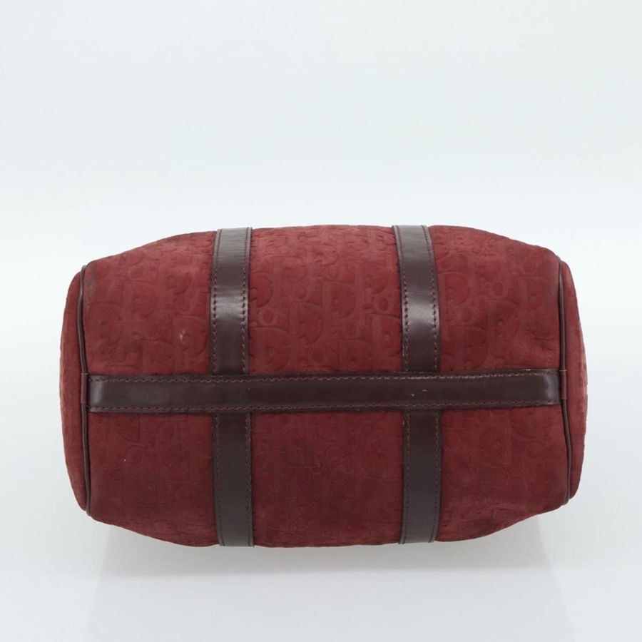 【日本直送】Christian Dior Trotter帆布波士頓包,麂皮紅色金色,正品,貨號186895-4
