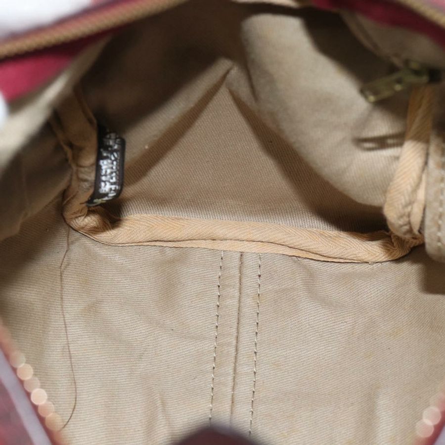 【日本直送】Christian Dior Trotter帆布波士頓包,麂皮紅色金色,正品,貨號186895-17