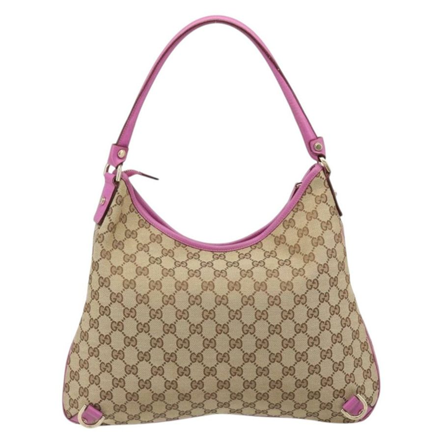 【日本直送】GUCCI GG帆布Abbey單肩包 米色/金色 130737 正品 187022SAV-1