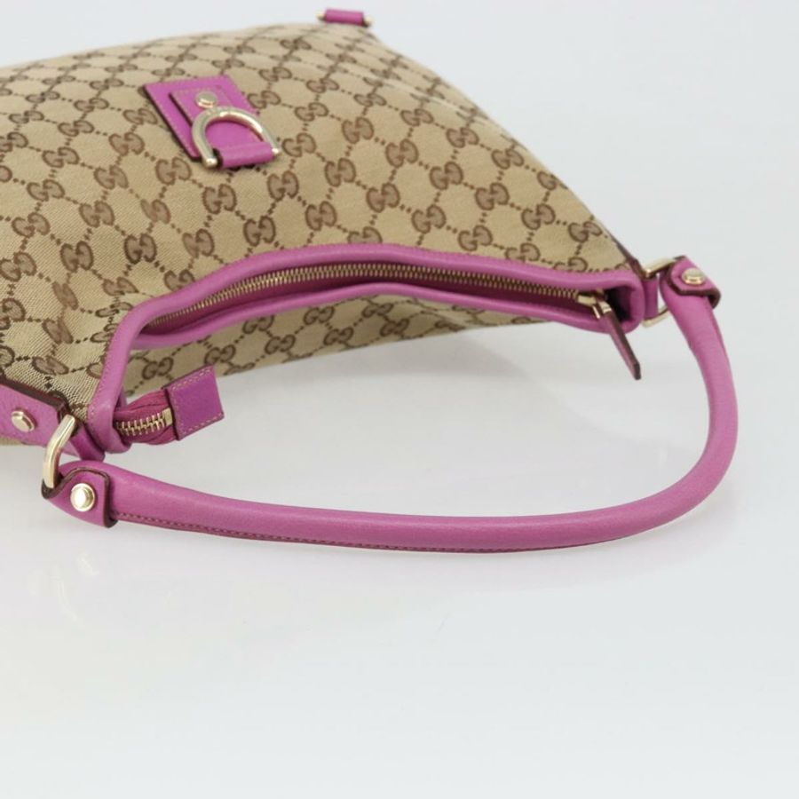 【日本直送】GUCCI GG帆布Abbey單肩包 米色/金色 130737 正品 187022SAV-6