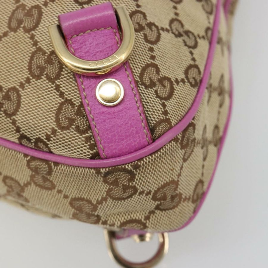 【日本直送】GUCCI GG帆布Abbey單肩包 米色/金色 130737 正品 187022SAV-8