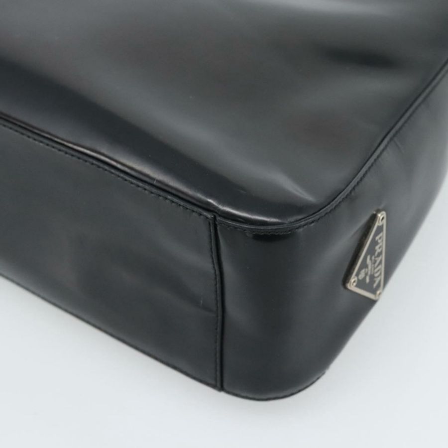 【日本直送】PRADA 黑色銀色皮革肩背包,正品 187050A-15