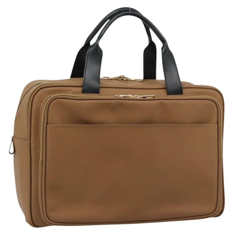 【日本直送】BOTTEGA VENETA 波士頓包 PVC帆布 米色 金色 正品 186272A-0