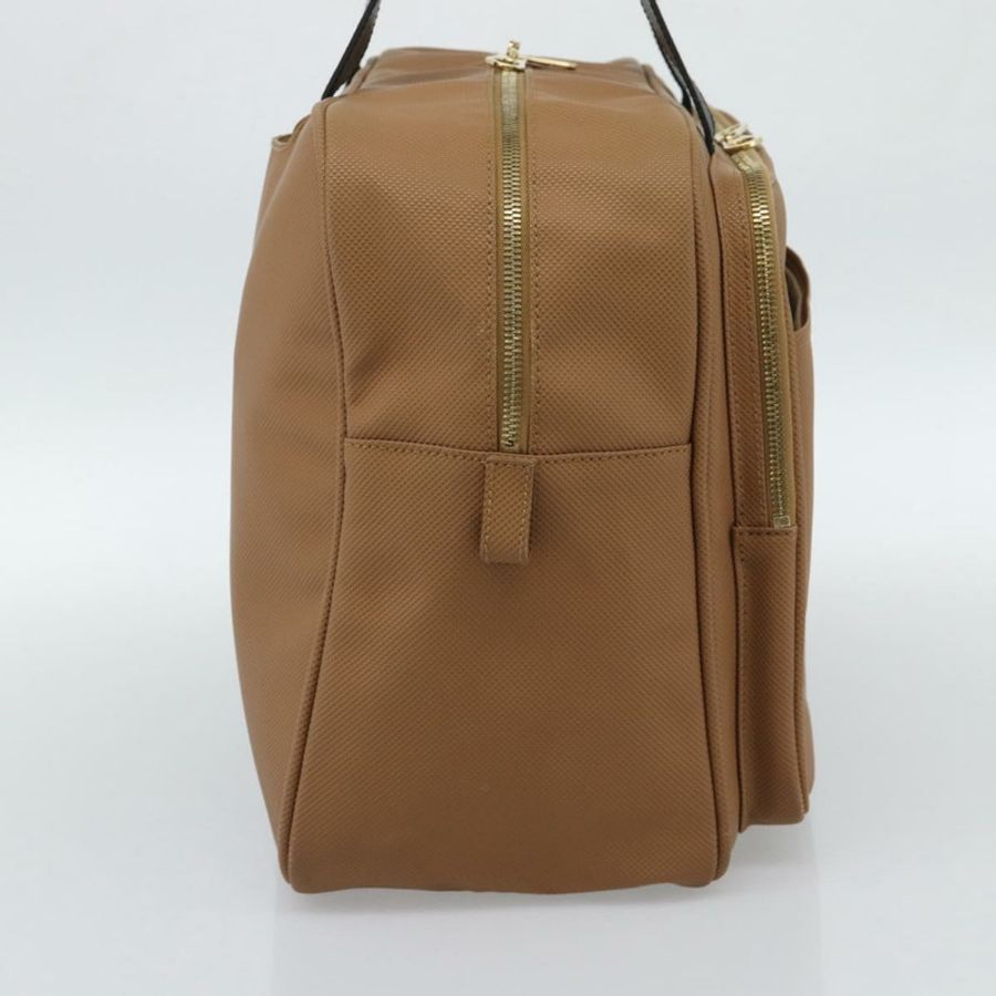【日本直送】BOTTEGA VENETA 波士頓包 PVC帆布 米色 金色 正品 186272A-2