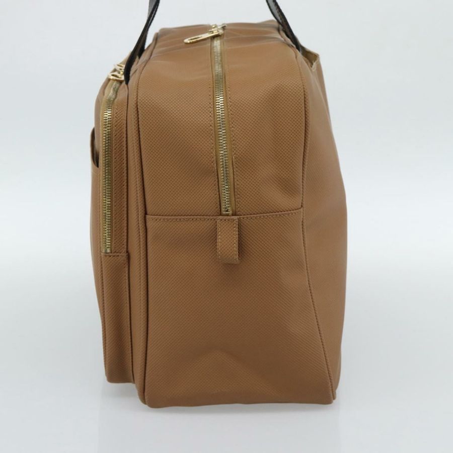 【日本直送】BOTTEGA VENETA 波士頓包 PVC帆布 米色 金色 正品 186272A-3