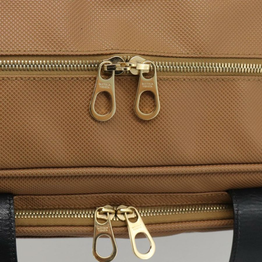【日本直送】BOTTEGA VENETA 波士頓包 PVC帆布 米色 金色 正品 186272A-9