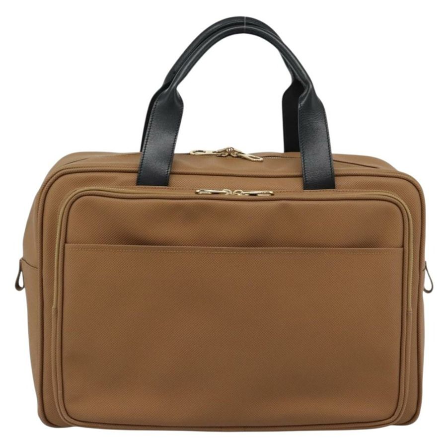 【日本直送】BOTTEGA VENETA 波士頓包 PVC帆布 米色 金色 正品 186272A-12