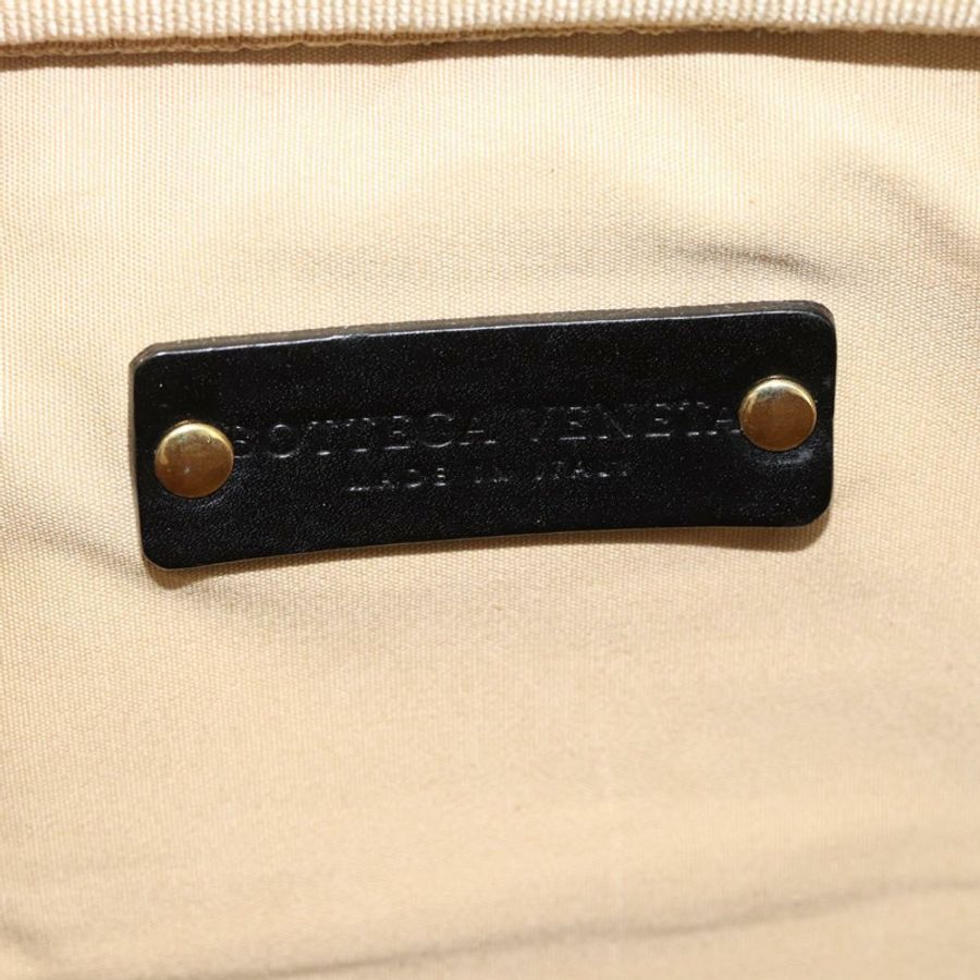 【日本直送】BOTTEGA VENETA 波士頓包 PVC帆布 米色 金色 正品 186272A-16
