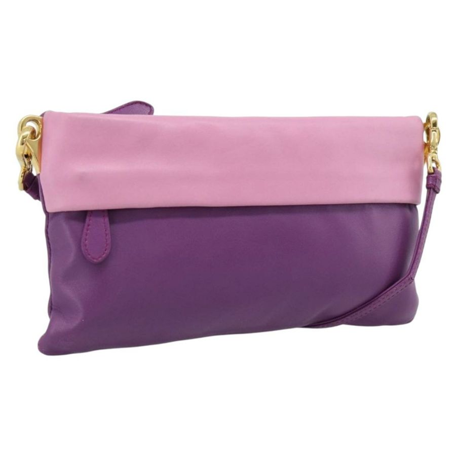 【日本直送】PRADA 紫色金色皮革肩背包,正品編號 186122A-0