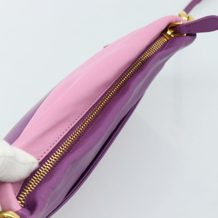 【日本直送】PRADA 紫色金色皮革肩背包,正品編號 186122A-5