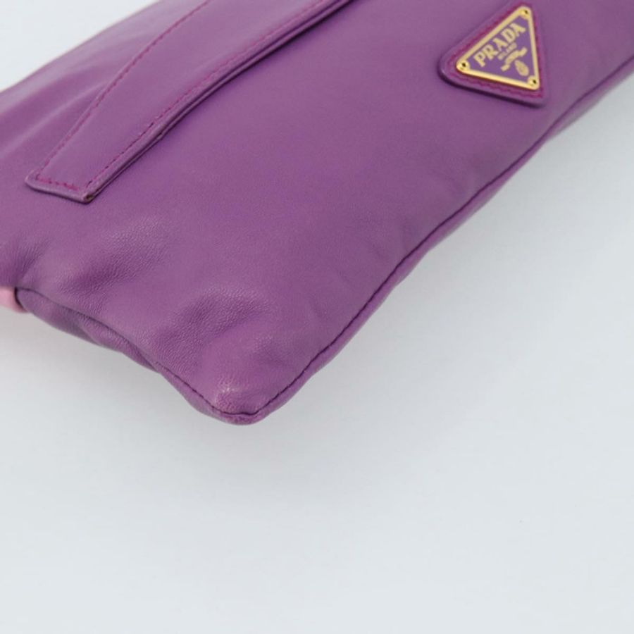 【日本直送】PRADA 紫色金色皮革肩背包,正品編號 186122A-16