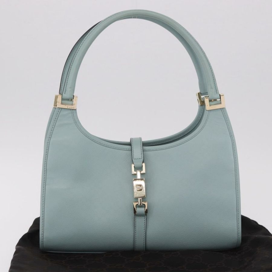 【日本直送】GUCCI Micro Guccissima Jackie 手袋 金色 淺藍色 002 1068 2404 正品 186130V-11