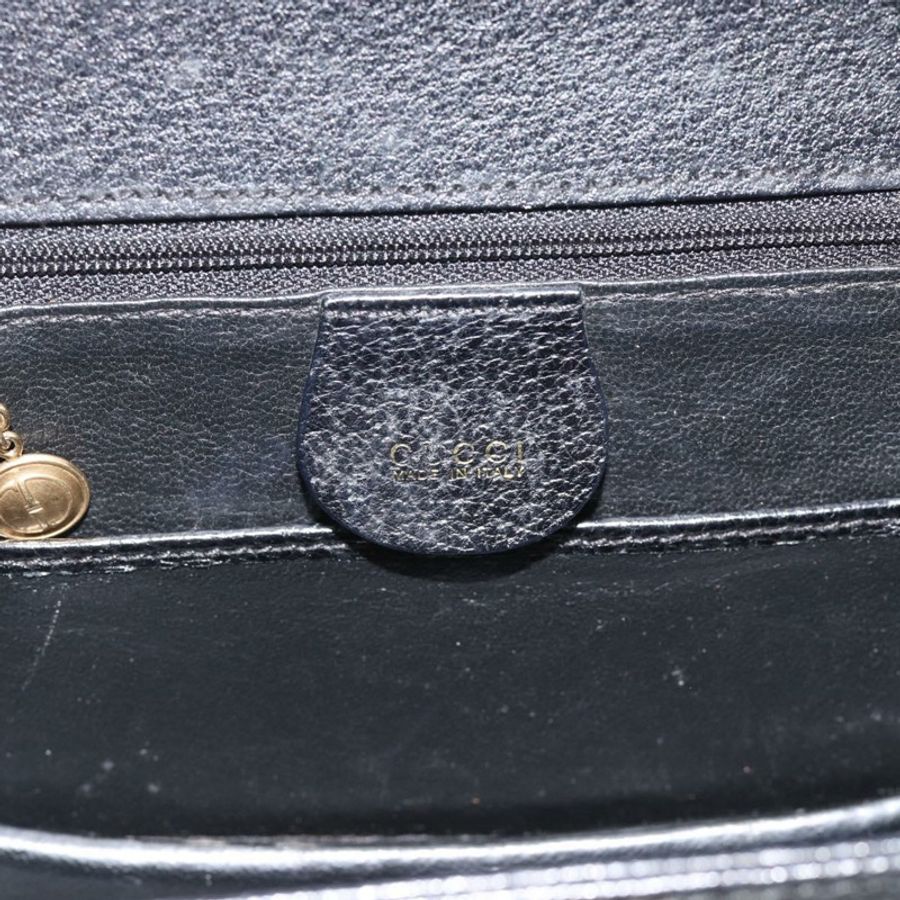 【日本直送】GUCCI 竹節肩背包 皮革 兩用 黑色 金色 000 1014 0188 正品 187626SAV-19