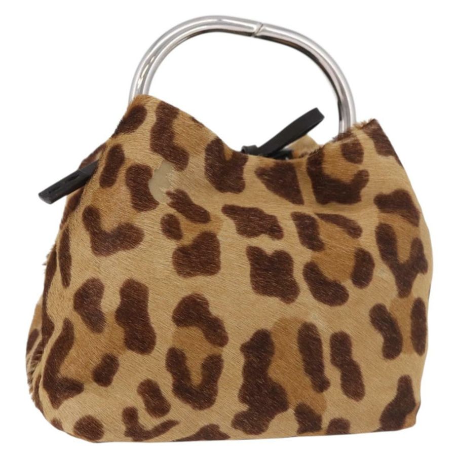【日本直送】PRADA 棕色銀色小牛皮手拿包(正品)187486V-0