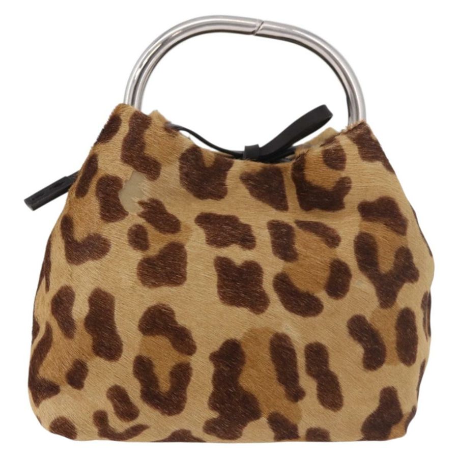 【日本直送】PRADA 棕色銀色小牛皮手拿包(正品)187486V-12