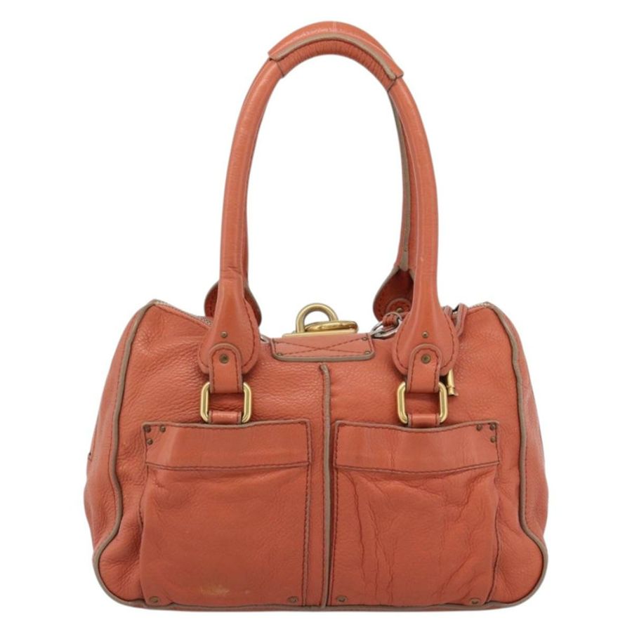 【日本直送】Chloe Paddington 手提包 真皮 粉紅色 金銀色 正品 187547V-1
