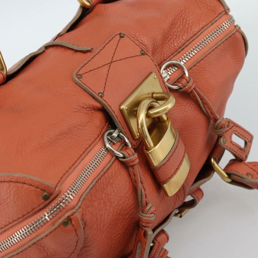 【日本直送】Chloe Paddington 手提包 真皮 粉紅色 金銀色 正品 187547V-5