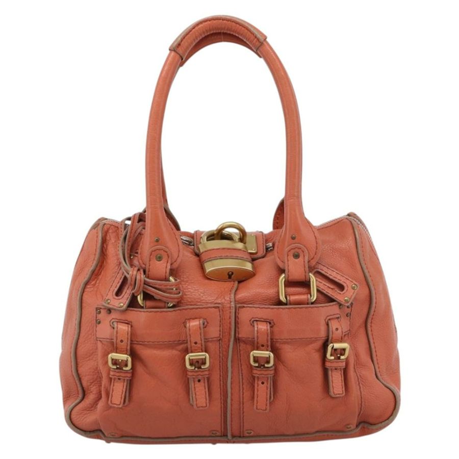 【日本直送】Chloe Paddington 手提包 真皮 粉紅色 金銀色 正品 187547V-12