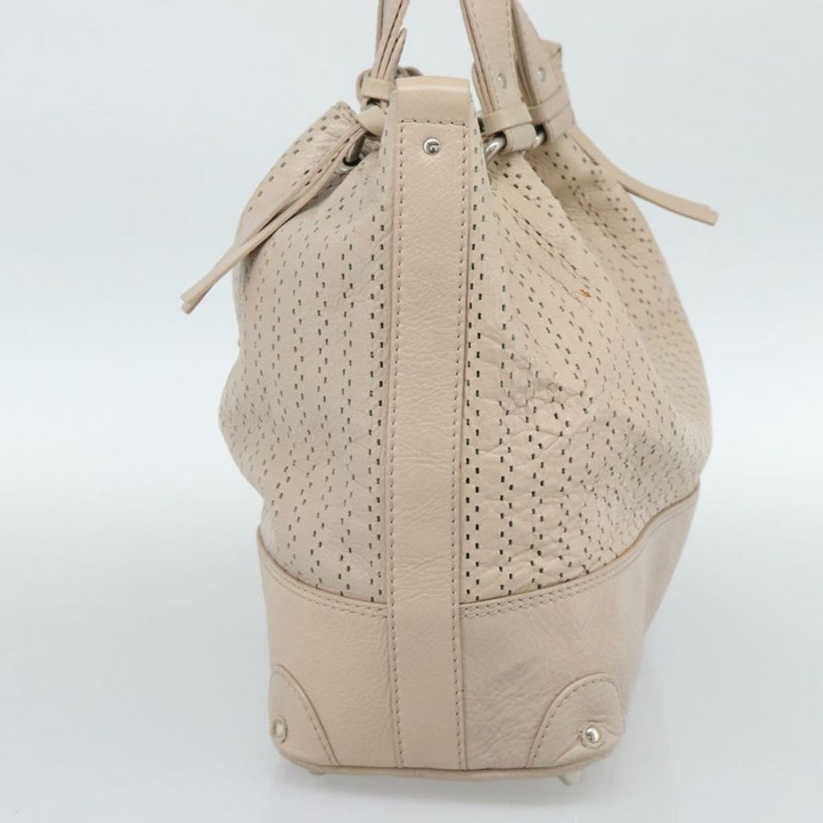 【日本直送】Chloe Kerala 手提包 皮革 米色 銀色 正品 187518V-3