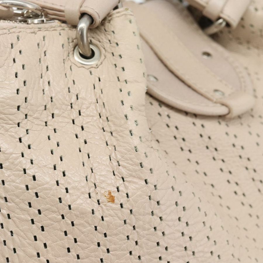 【日本直送】Chloe Kerala 手提包 皮革 米色 銀色 正品 187518V-7